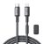 Joyroom S-A50 USB-C - Lightning Unlimited Kábel Mágneses Kábelrendezővel - 1.2m 60W - Szürke