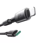Joyroom S-A50 USB-C - Lightning Unlimited Kábel Mágneses Kábelrendezővel - 1.2m 60W - Szürke