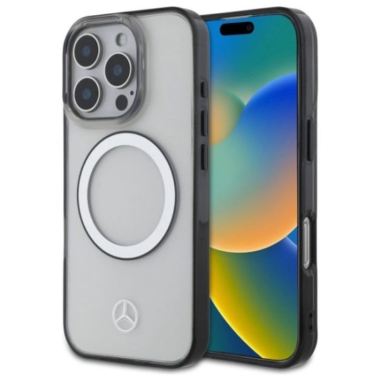 iPhone 16 Pro Max Tok - Mercedes Printed Logo MagSafe - Átlátszó