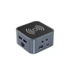 Wozinsky 12in1 USB-C Hub Vezeték Nélküli Töltővel - Szürke