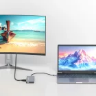 Wozinsky Multifunkciós USB-C Hub 14in1 - Alumínium, 3 Monitor  + 15 cm Kábel