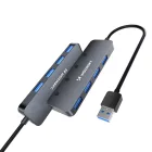 Wozinsky USB-A HUB - 4 x USB-A 3.0 Kapcsolókkal - Szürke