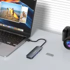 Wozinsky USB-A HUB - 4 x USB-A 3.0 Kapcsolókkal - Szürke