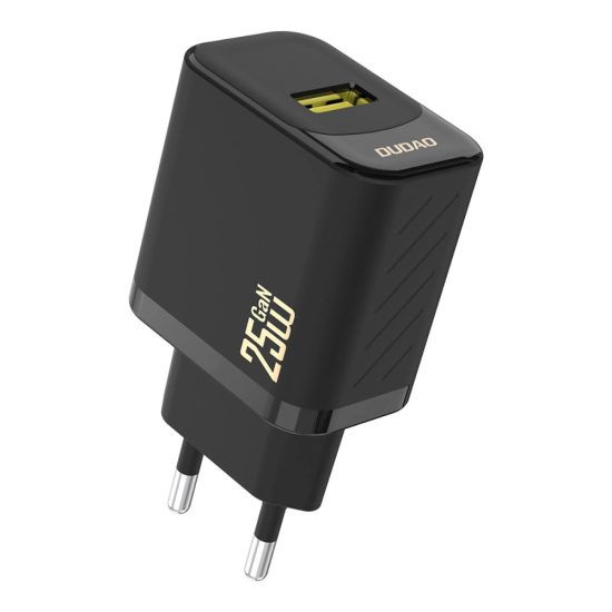 Dudao A27S GaN Hálózati Töltő 25W - USB-A - Fekete