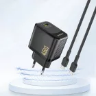 Dudao A28 GaN Hálózati Töltő 45W - USB-C - Fekete