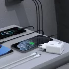 Dudao A29 GaN Hálózati Töltő 65W - 2xC + A - Fehér