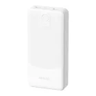 Dudao K10Pro Power Bank 20000mAh - 2x USB-A - 3C CCC - Fehér