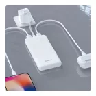 Dudao K10Pro Power Bank 20000mAh - 2x USB-A - 3C CCC - Fehér