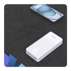 Dudao K10Pro Power Bank 20000mAh - 2x USB-A - 3C CCC - Fehér