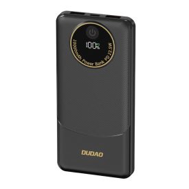   Dudao K12 Power Bank - 10000mAh PD22.5W - 2x USB-A + USB-C - Fekete