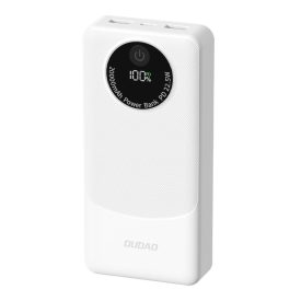 Dudao K12Pro Powerbank 20000mAh 22.5W PD - 2x USB-A + USB-C - Fehér   Dudao K12Pro Powerbank 20000mAh 22.5W PD - 2x USB-A + USB-C - Fehér