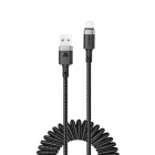 Acefast USB-A - USB-C Spirál Kábel - 1.2m 3A - Fekete