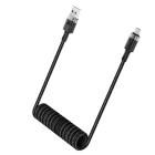 Acefast USB-A - USB-C Spirál Kábel - 1.2m 3A - Fekete