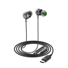 Acefast L5 Vezetékes In-Ear Fülhallgató USB-C 1.2m - Fekete