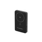 Wozinsky Powerbank 10000mAh - PD 22.5W Qi2 15W - 1xA + 1xC - Fekete