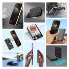 Wozinsky Powerbank 10000mAh - PD 22.5W Qi2 15W - 1xA + 1xC - Fekete