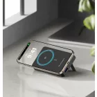Wozinsky Powerbank 10000mAh - PD 22.5W Qi2 15W - 1xA + 1xC - Fekete