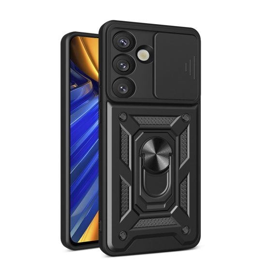 Samsung Galaxy S25 Tok - Hybrid Armor Camshield - Fekete