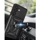 Samsung Galaxy S25 Tok - Hybrid Armor Camshield - Fekete