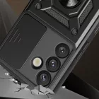 Samsung Galaxy S25+ Plus Tok - Hybrid Armor Camshield - Fekete