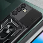 Samsung Galaxy S25+ Plus Tok - Hybrid Armor Camshield - Fekete