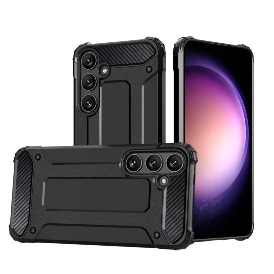 Samsung Galaxy S24 FE Tok - Hybrid Armor Case - Fekete