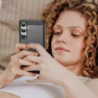 Samsung Galaxy S24 FE Tok - Carbon Case - Fekete