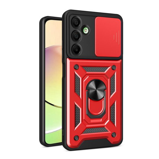Samsung Galaxy A16 / A16 5G Tok - Hybrid Armor Camshield - Piros
