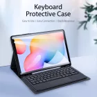 Samsung Tab S6 Lite Tok és Billentyűzet - Dux Ducis TK Keyboard Case - Fekete