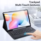 Samsung Tab S6 Lite Tok és Billentyűzet - Dux Ducis TK Keyboard Case - Fekete