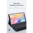 Samsung Tab S6 Lite Tok és Billentyűzet - Dux Ducis TK Keyboard Case - Fekete