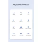 Samsung Tab S6 Lite Tok és Billentyűzet - Dux Ducis TK Keyboard Case - Fekete