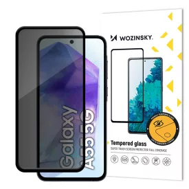   Samsung Galaxy A56 / A36 Kijelzővédő Üvegfólia - Wozinsky Privacy Glass - Fekete