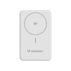 Wozinsky Powerbank 10000mAh - PD 22.5W Qi2 15W - 1xA + 1xC - Fehér