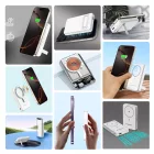 Wozinsky Powerbank 10000mAh - PD 22.5W Qi2 15W - 1xA + 1xC - Fehér