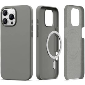 iPhone 16 Pro Max Tok - Tech-Protect Silicone MagSafe - Szürke   iPhone 16 Pro Max Tok - Tech-Protect Silicone MagSafe - Szürke