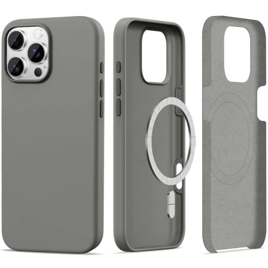iPhone 16 Pro Max Tok - Tech-Protect Silicone MagSafe - Szürke