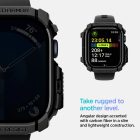 Apple Watch 10 (46mm) Tok - Spigen Rugged Armor - Fekete