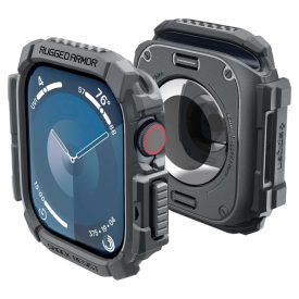 Apple Watch 10 (46mm) Tok - Spigen Rugged Armor - Szürke Apple Watch 10 (46mm) Tok - Spigen Rugged Armor - Szürke