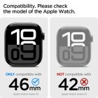 Apple Watch 10 (46mm) Tok - Spigen Thin Fit - Fekete