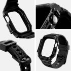 Apple Watch 10 (46mm) Tok és Szíj - Spigen Rugged Armor Pro - Fekete