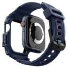 Apple Watch 10 (46mm) Tok és Szíj - Spigen Rugged Armor Pro - Kék