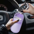 Tech-Protect KLR100 RFID Blokkoló Autós Kulcstartó - Lila