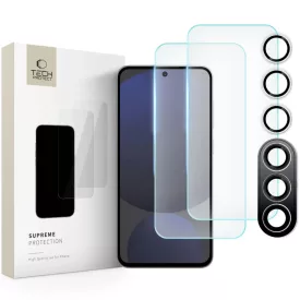  Samsung Galaxy S24 FE Kijelzővédő és Kameravédő Üvegfólia Készlet - Tech-Protect Supreme Set