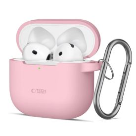 AirPods 4 Tok - Tech-Protect Silicone Hook - Pink AirPods 4 Tok - Tech-Protect Silicone Hook - Pink