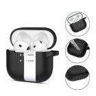 AirPods 4 Tok - Tech-Protect Silicone Hook - Fekete