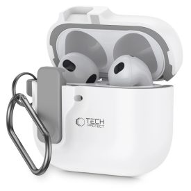 AirPods 4 Tok - Tech-Protect Slim Hook - Fehér AirPods 4 Tok - Tech-Protect Slim Hook - Fehér