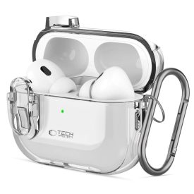 AirPods Pro 1 / 2 Tok - Tech-Protect Slim Hook - Átlátszó AirPods Pro 1 / 2 Tok - Tech-Protect Slim Hook - Átlátszó