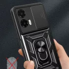 Motorola Moto G35 5G Tok - Tech-Protect CamShield Pro - Fekete