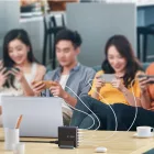 Tech-protect DC80W-GAN Hálózati Töltőállomás 80W - 4x USB-C + 2x USB-A - Fekete